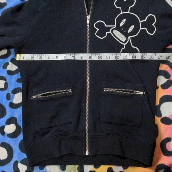 Paul Frank Black Hoodie with Skull Design - Picture 6 of 7